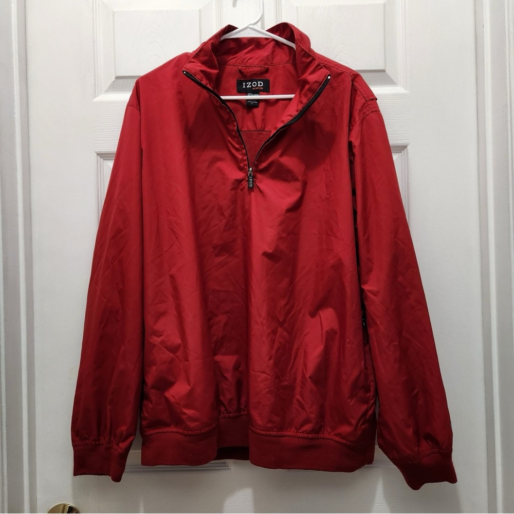 Izod XFG Men's Windbreaker Jacket in Red